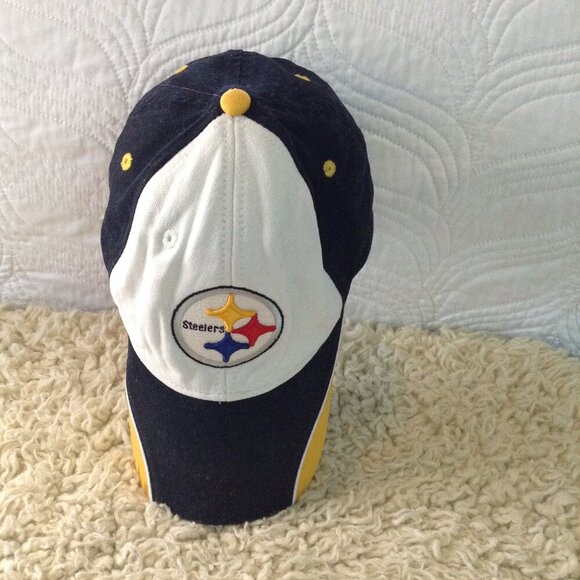 NFL Official Steelers Trucker hat; Adjustable, Pittsburg Football, Tailgating - Picture 3 of 7